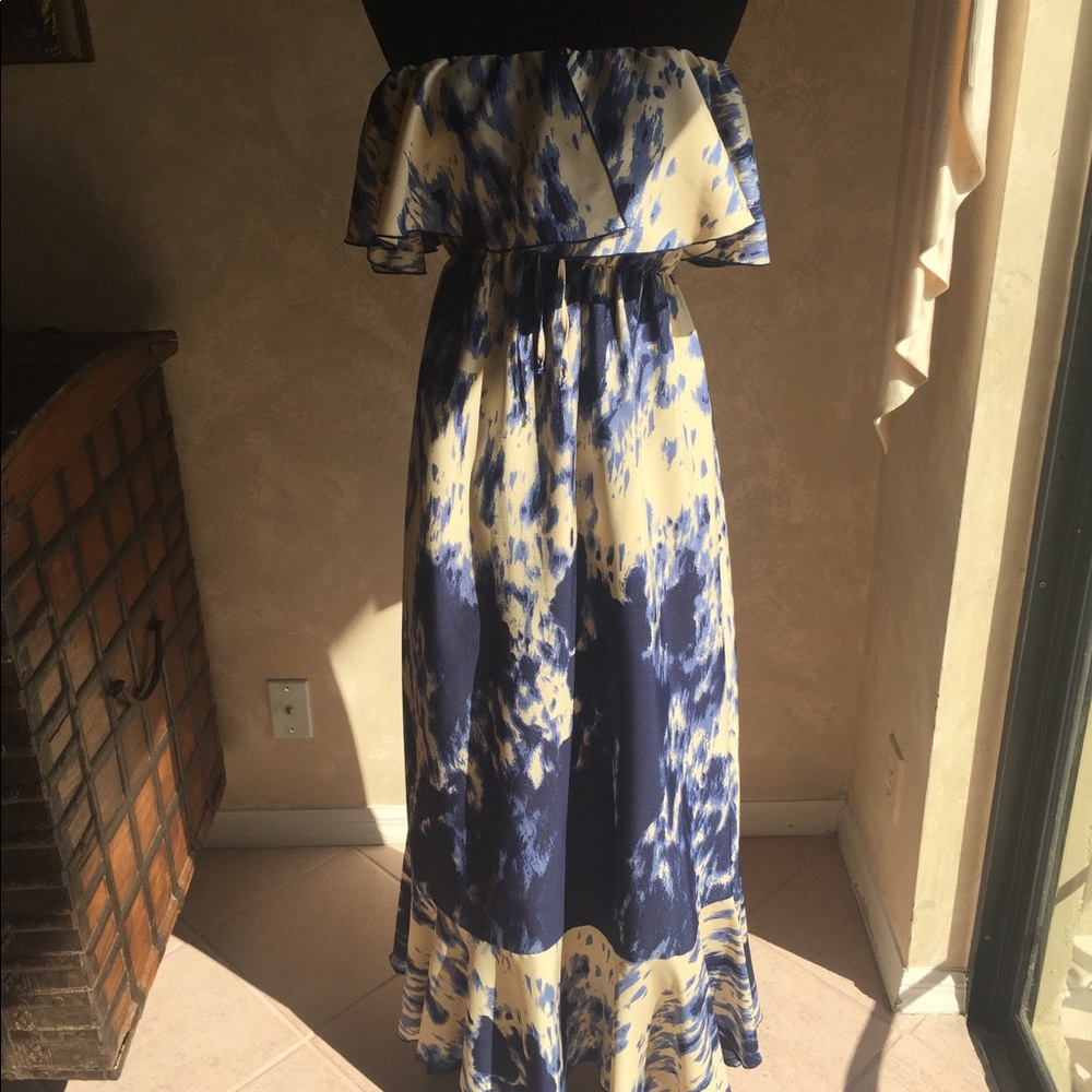 Ramona LaRue strapless maxi dress size medium